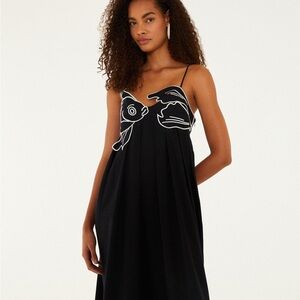 FARM Rio Black Fish Top Lenzing™ Ecovero™ Euroflax™ Maxi Dress